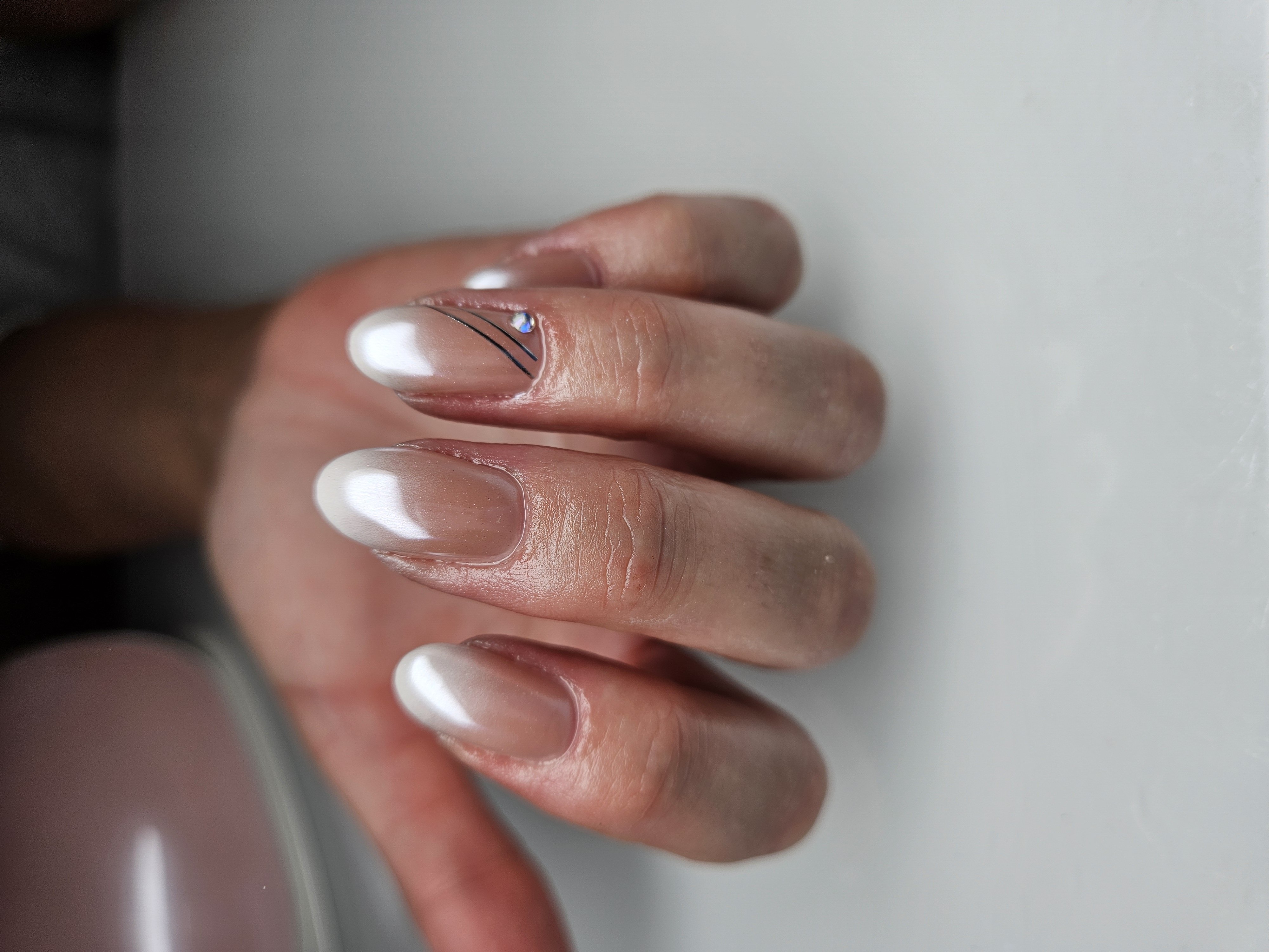 Hvid Pearl Chrome #1