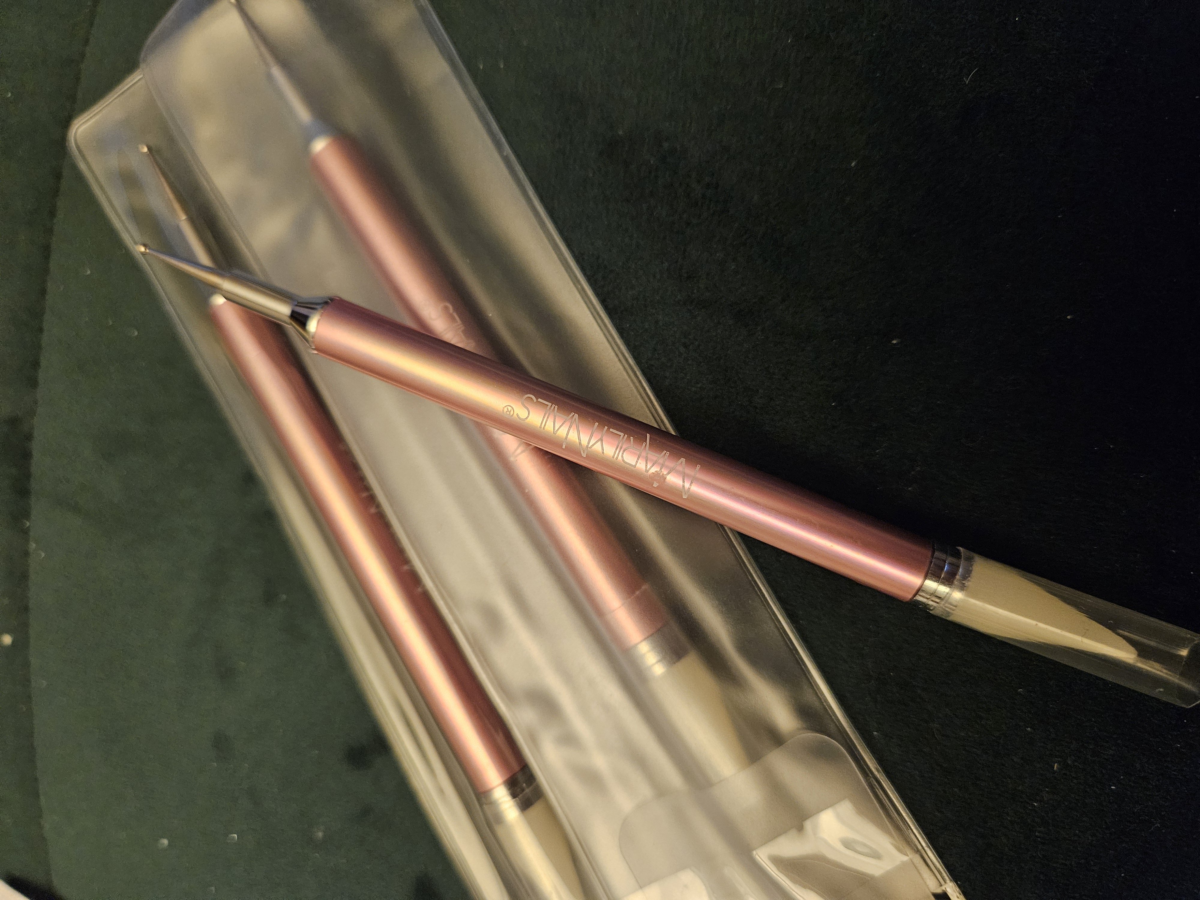 Rhinestone pick-up pen og dotter