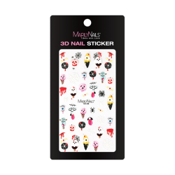 3D Halloween Stickers MN-08