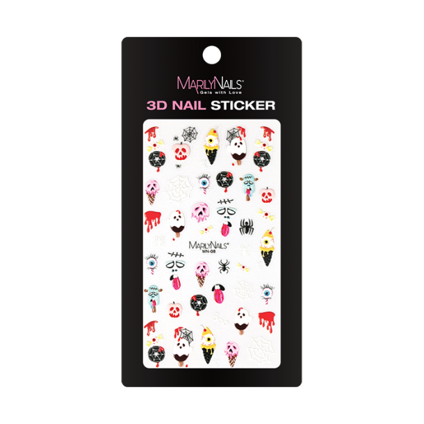 3D Halloween Stickers MN-08