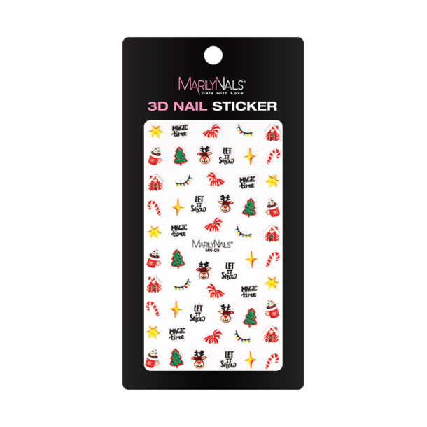 3D Julestickers MN-09