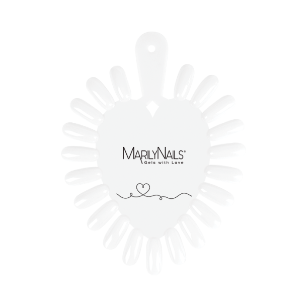 Farvering Hjerte Hvid, Colorpops 10stk